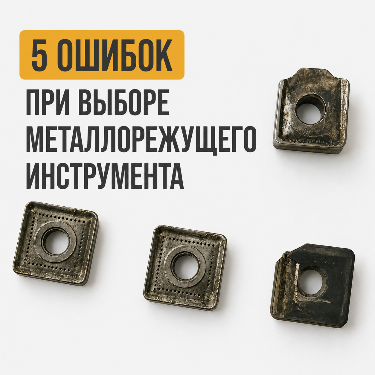 5 ошибок при выборе металлорежущего инструмента