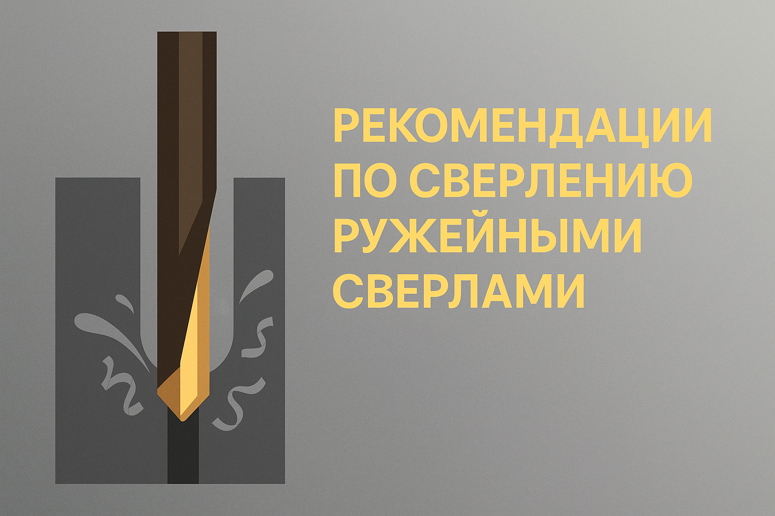 Сверление ружейными сверлами