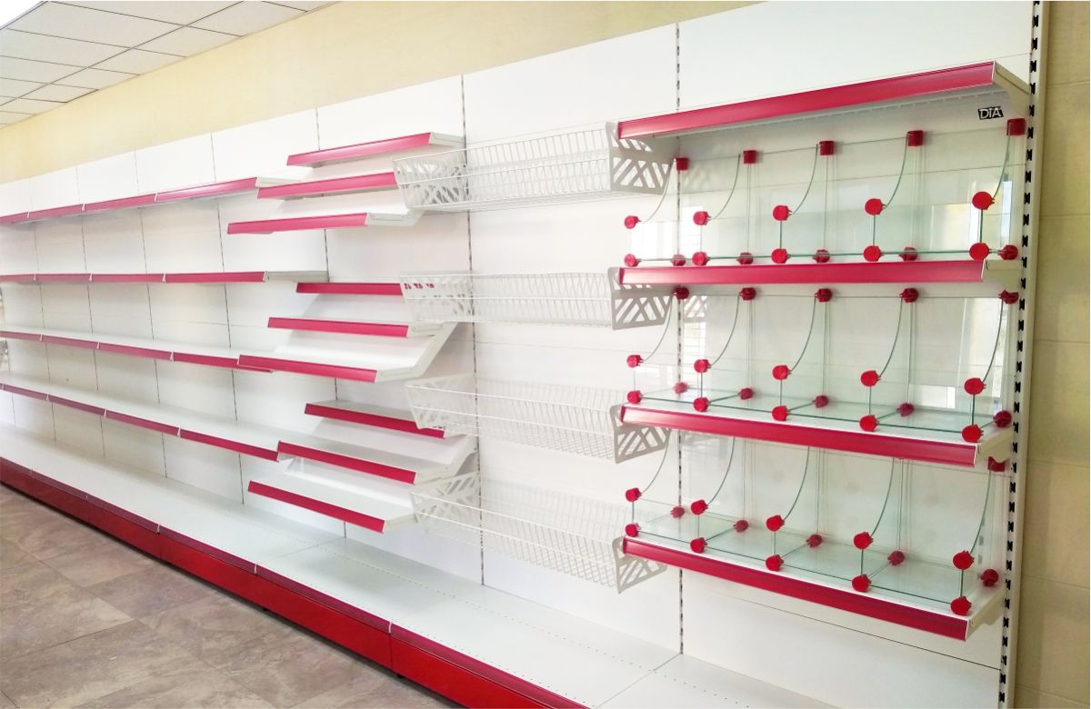 торговые металлические стеллажи