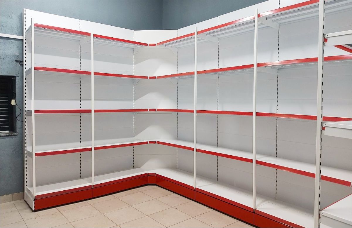 торговые металлические стеллажи