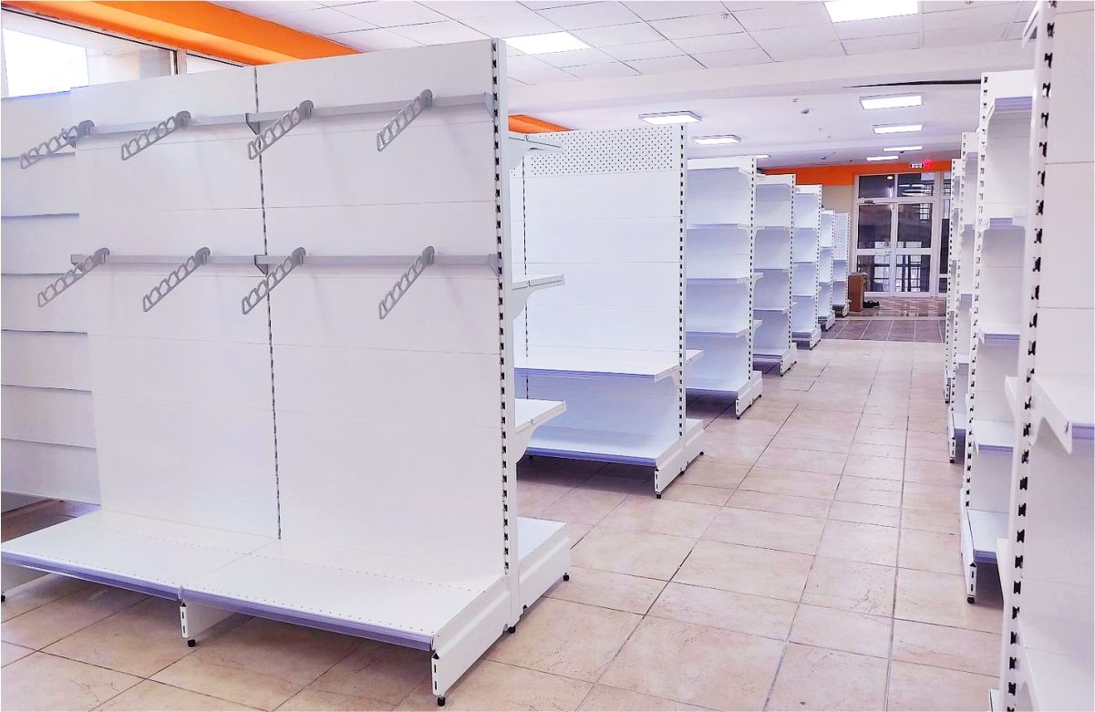 торговые металлические стеллажи