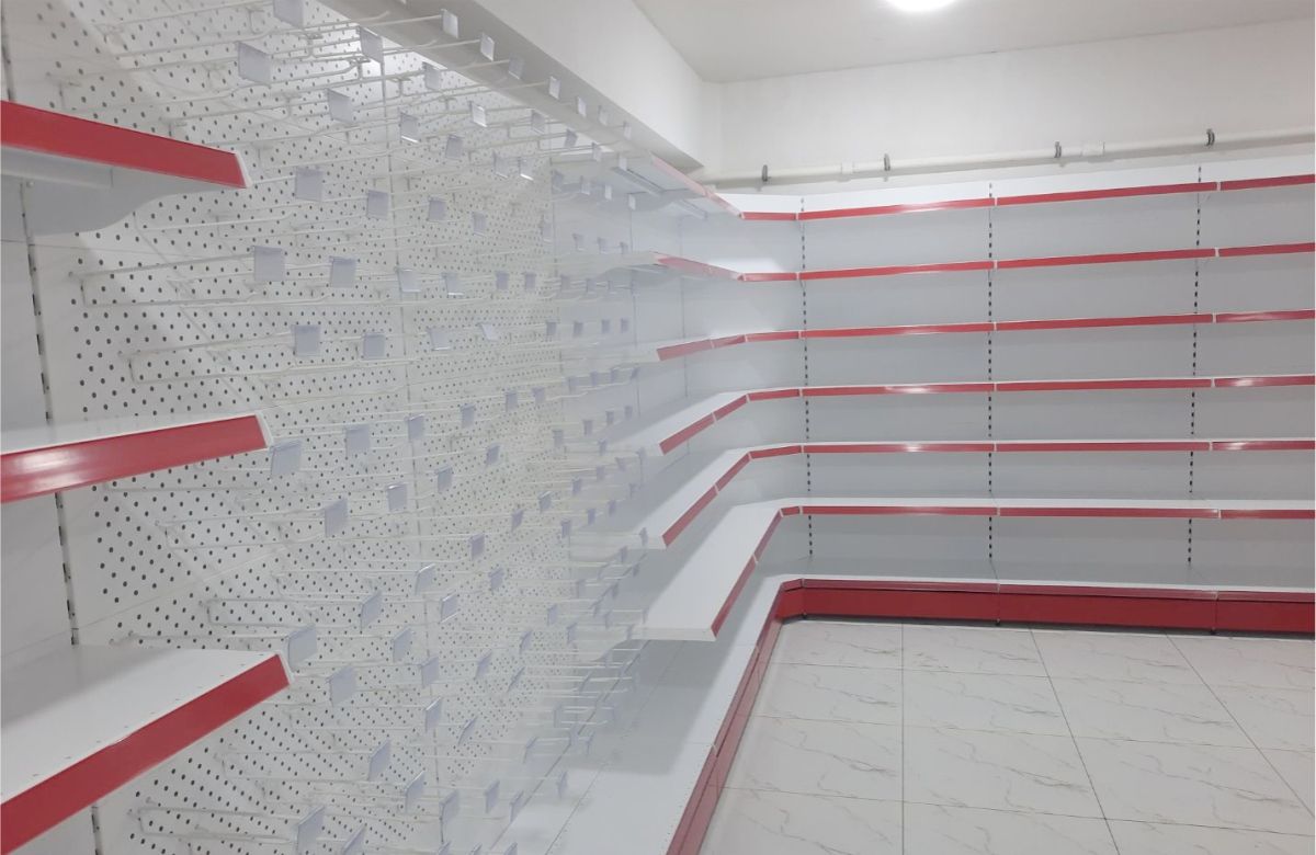 торговые металлические стеллажи