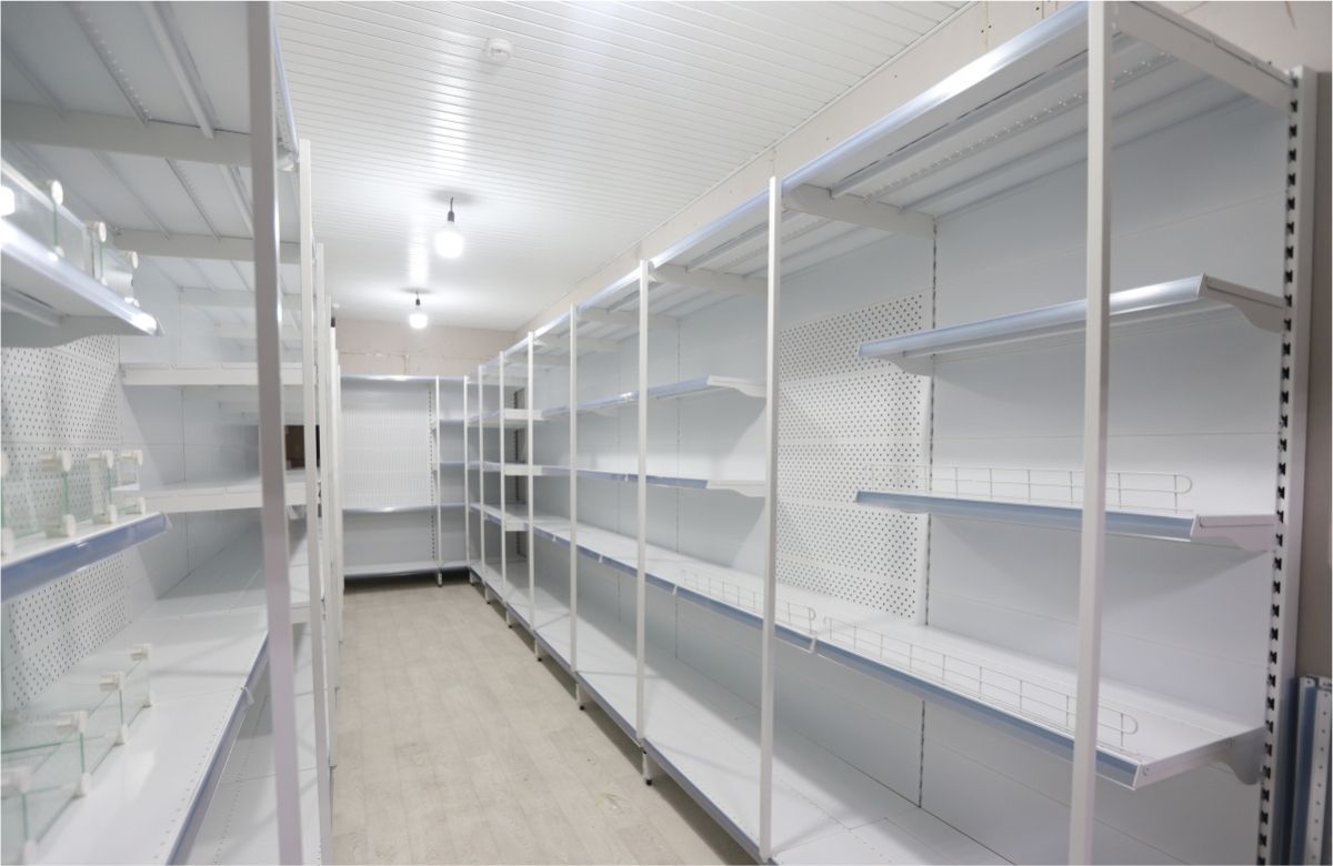 торговые металлические стеллажи