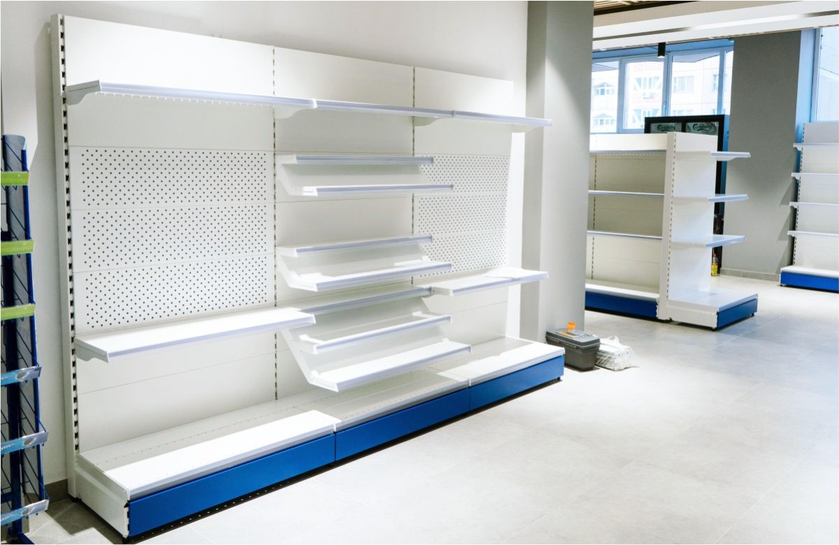 торговые металлические стеллажи