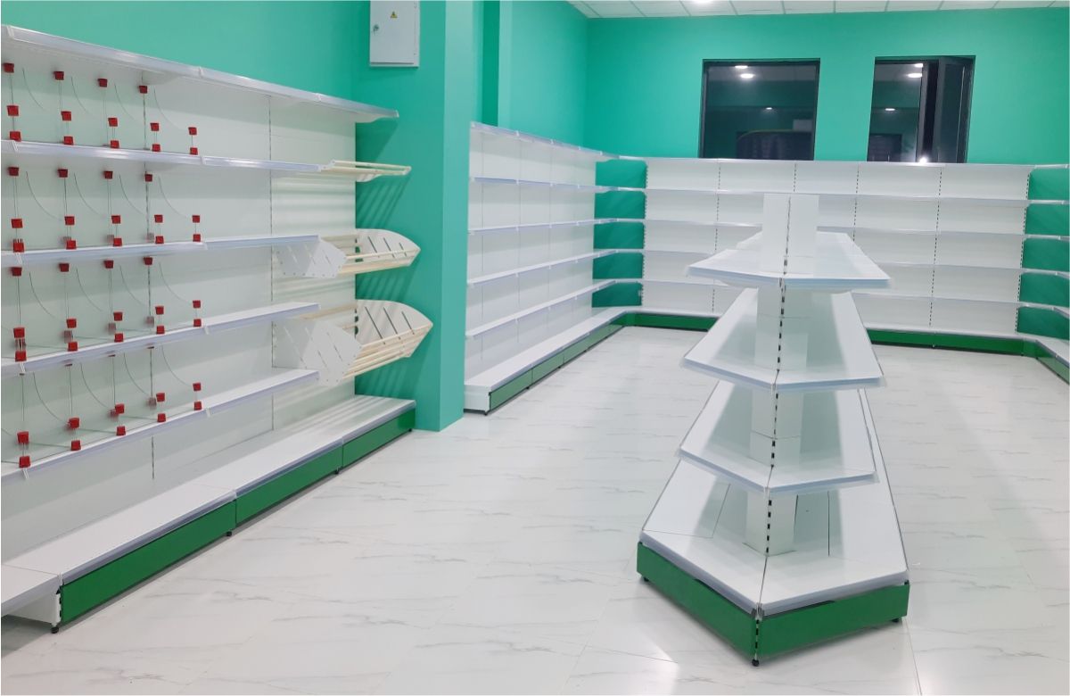 торговые металлические стеллажи