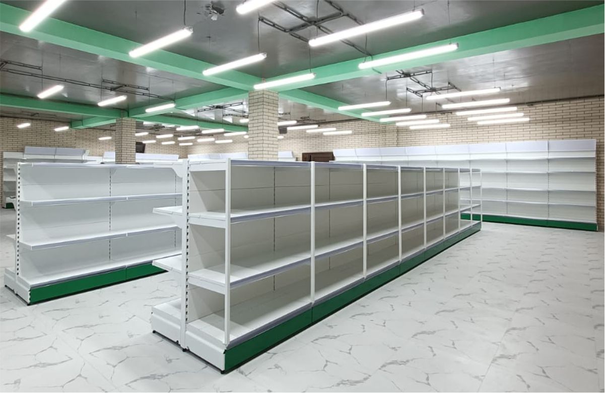 торговые металлические стеллажи