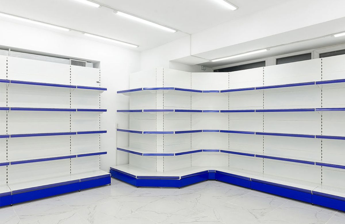 торговые металлические стеллажи