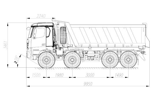 Самосвал 8х8