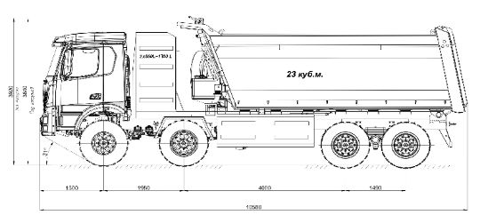 Шасси РУБИКОН 4х4 КПГ Пневмо