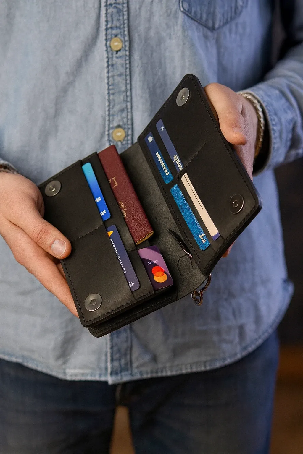 Кожаное портмоне на заказ Днестровск