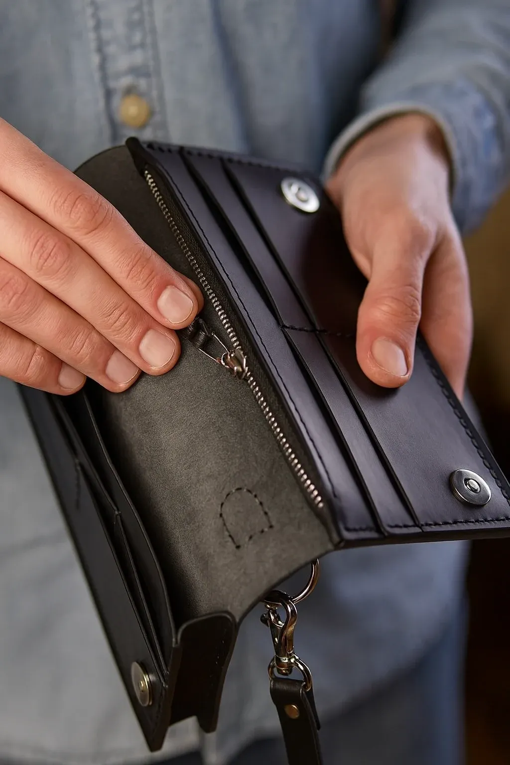 Кожаное портмоне на заказ Дубоссары