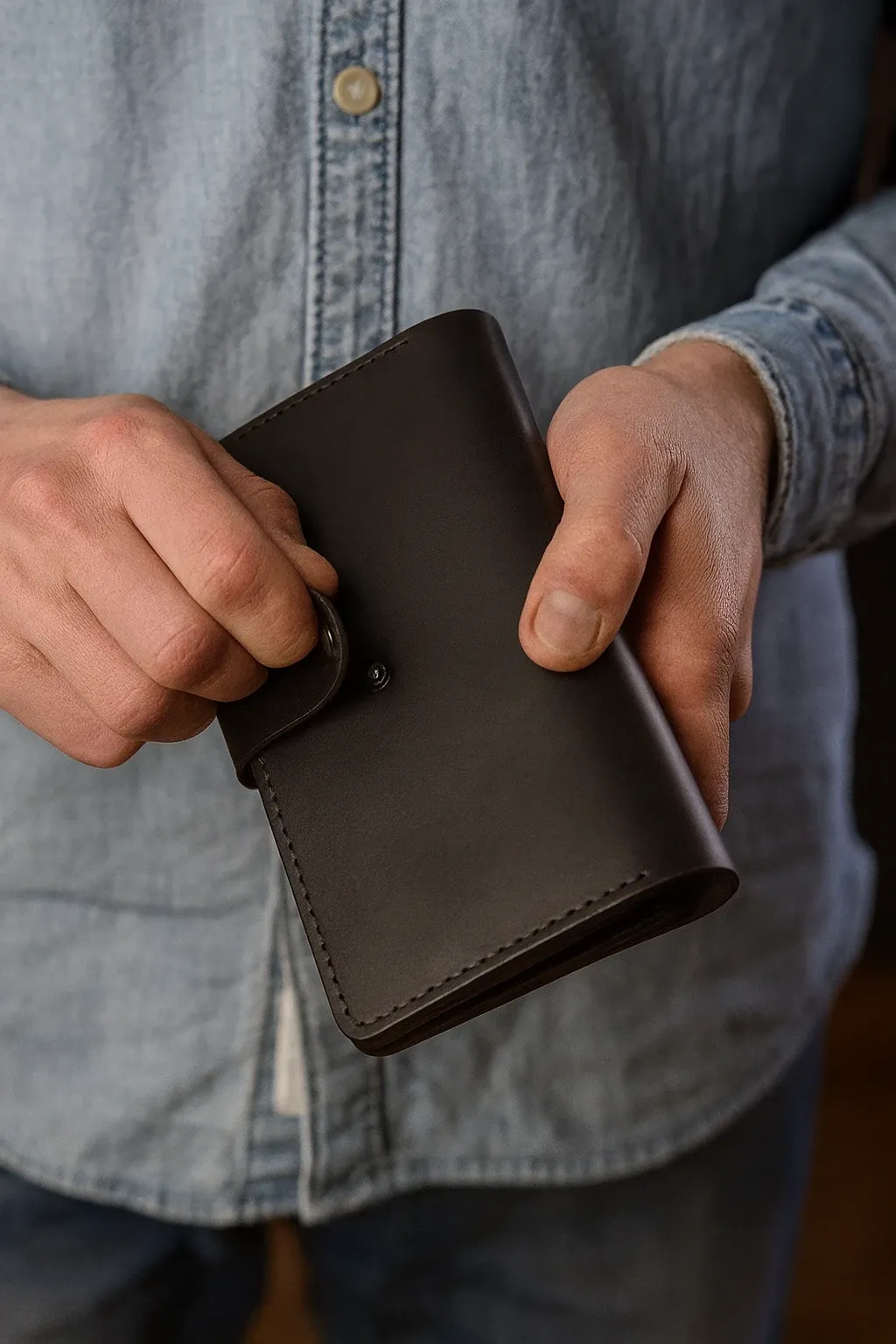 Кожаное портмоне на заказ Варница