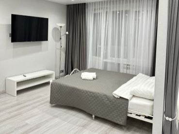 Уютная однушка у метро 1905, после ремонта, техника и мебель новая, с видом на Сити Москва