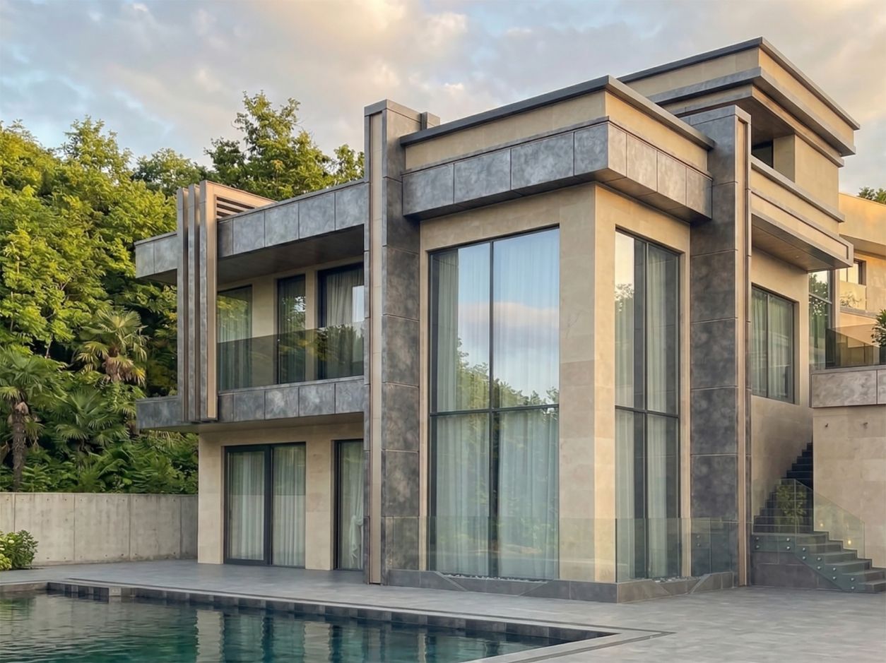 S'TOUN 226 Двухэтажный дом на склоне с бассейном