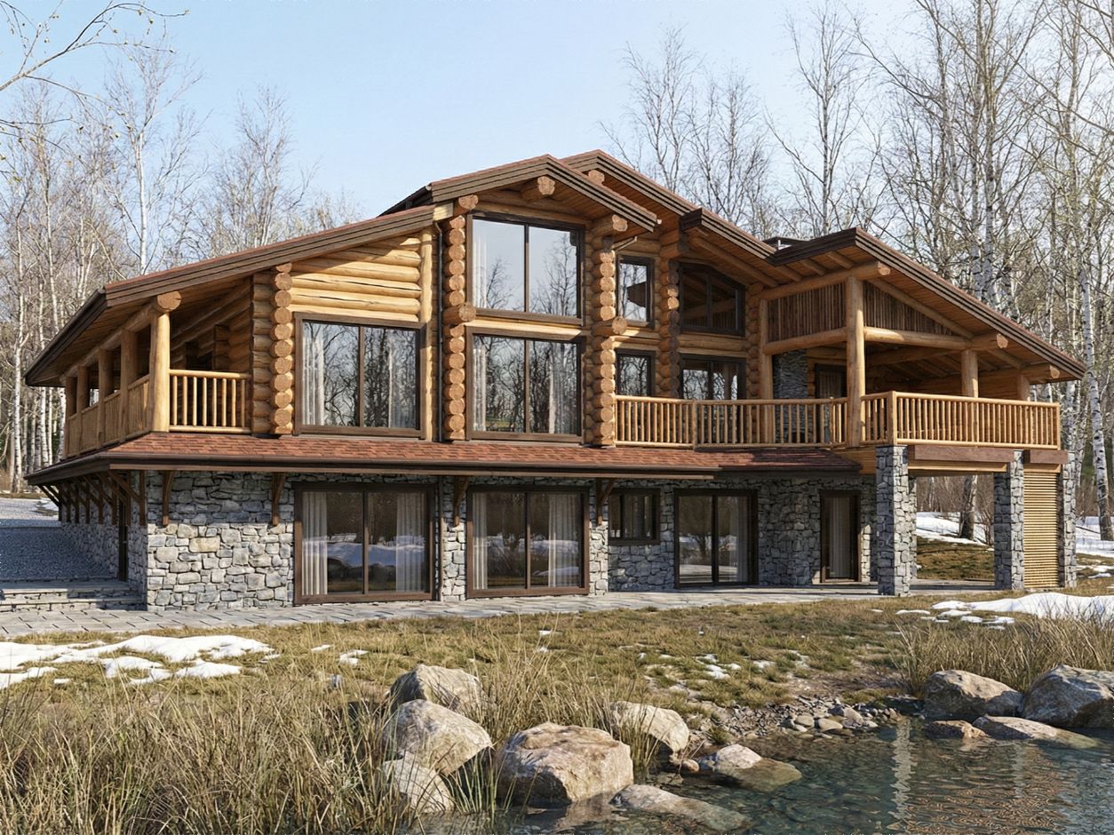 SROOB 542 Двухэтажный дом с цокольным этажом