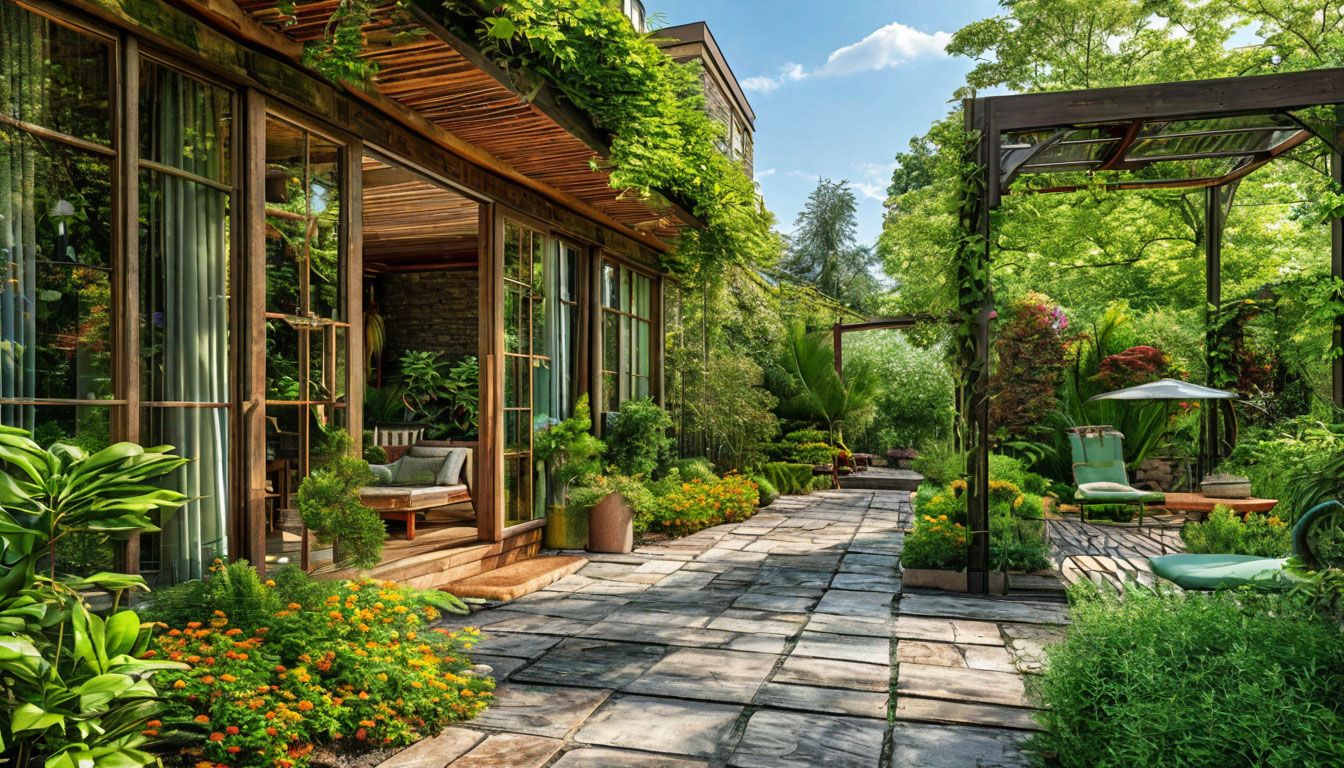 Ландшафтный дизайн в стиле Зеленая комната (Outdoor Room)