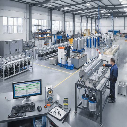 Готовая промышленная система обратного осмоса, изготовленная на российском предприятии