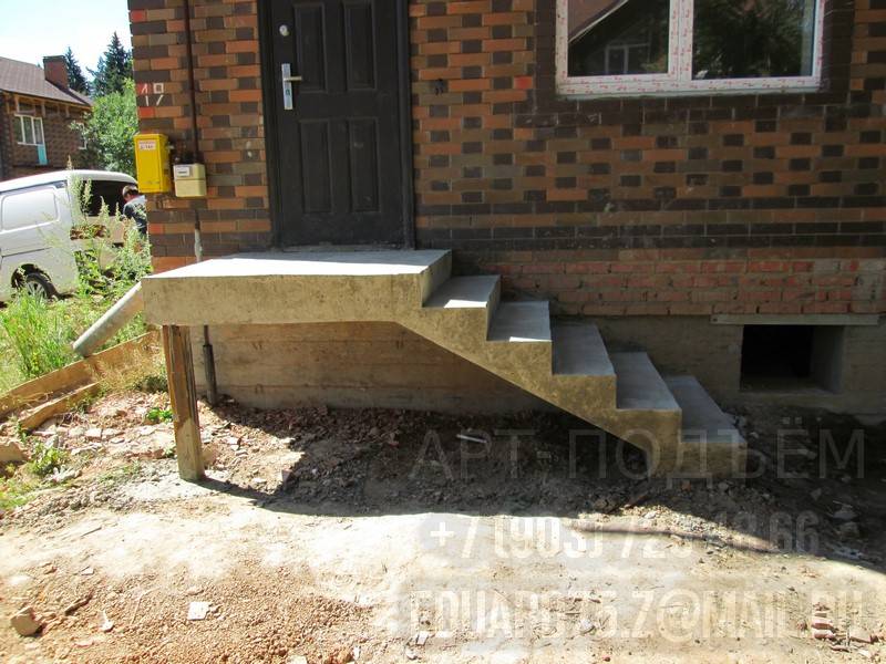 Уличные бетонные лестницы