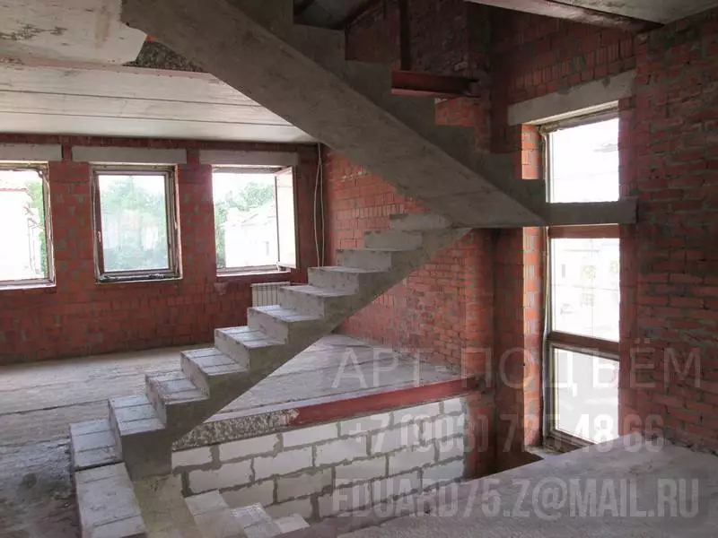 Прямые маршевые лестницы