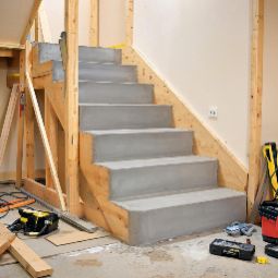 Создание бетонной лестницы