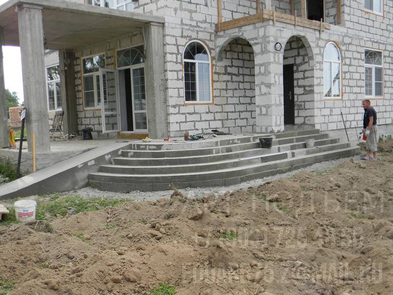 Уличные бетонные лестницы