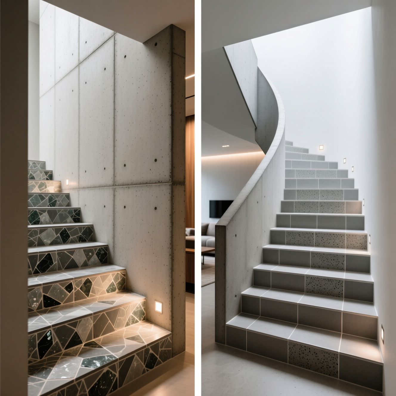 Материалы для облицовки монолитных лестниц