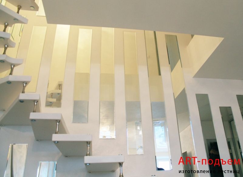 Парящие бетонные лестницы