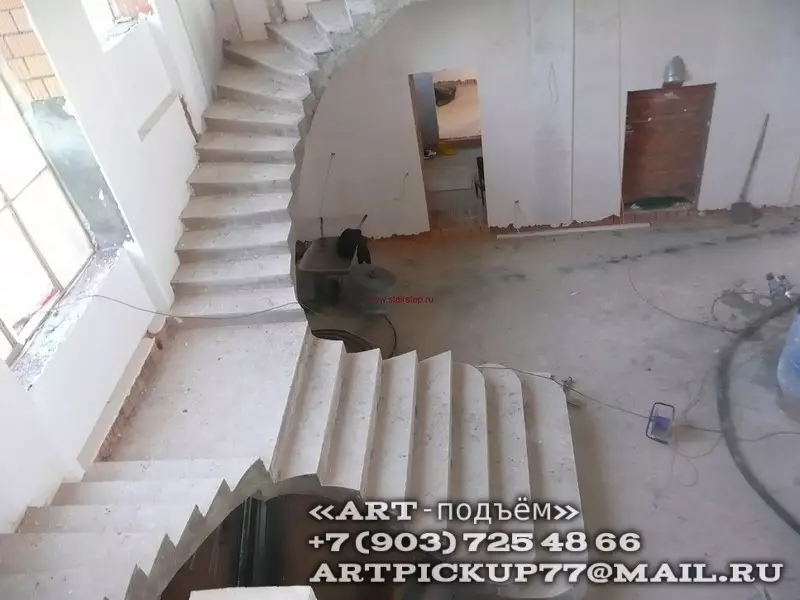 Прямые маршевые лестницы