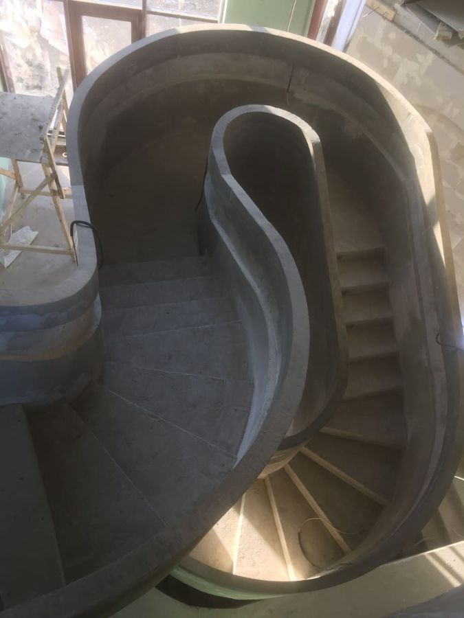 Винтовые бетонные лестницы