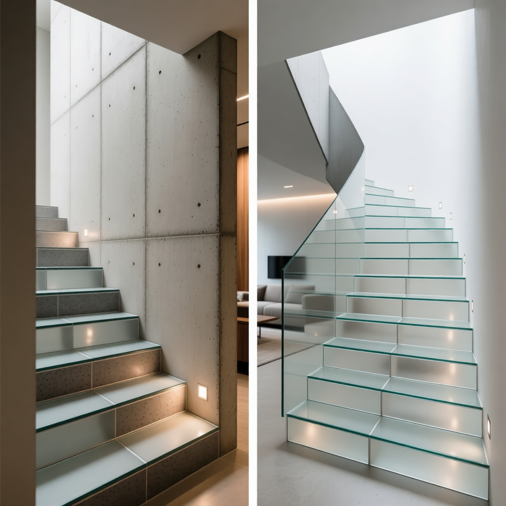 Материалы для облицовки монолитных лестниц