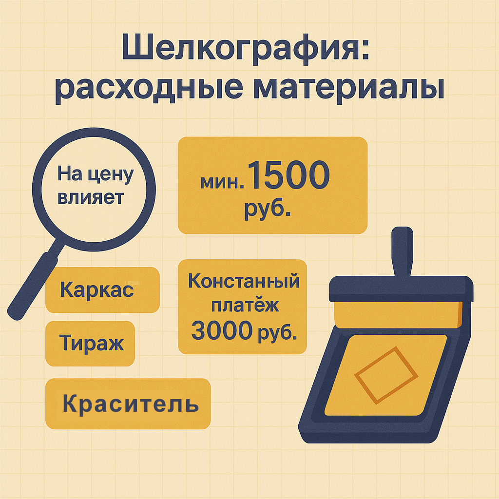 Шелкография затраты