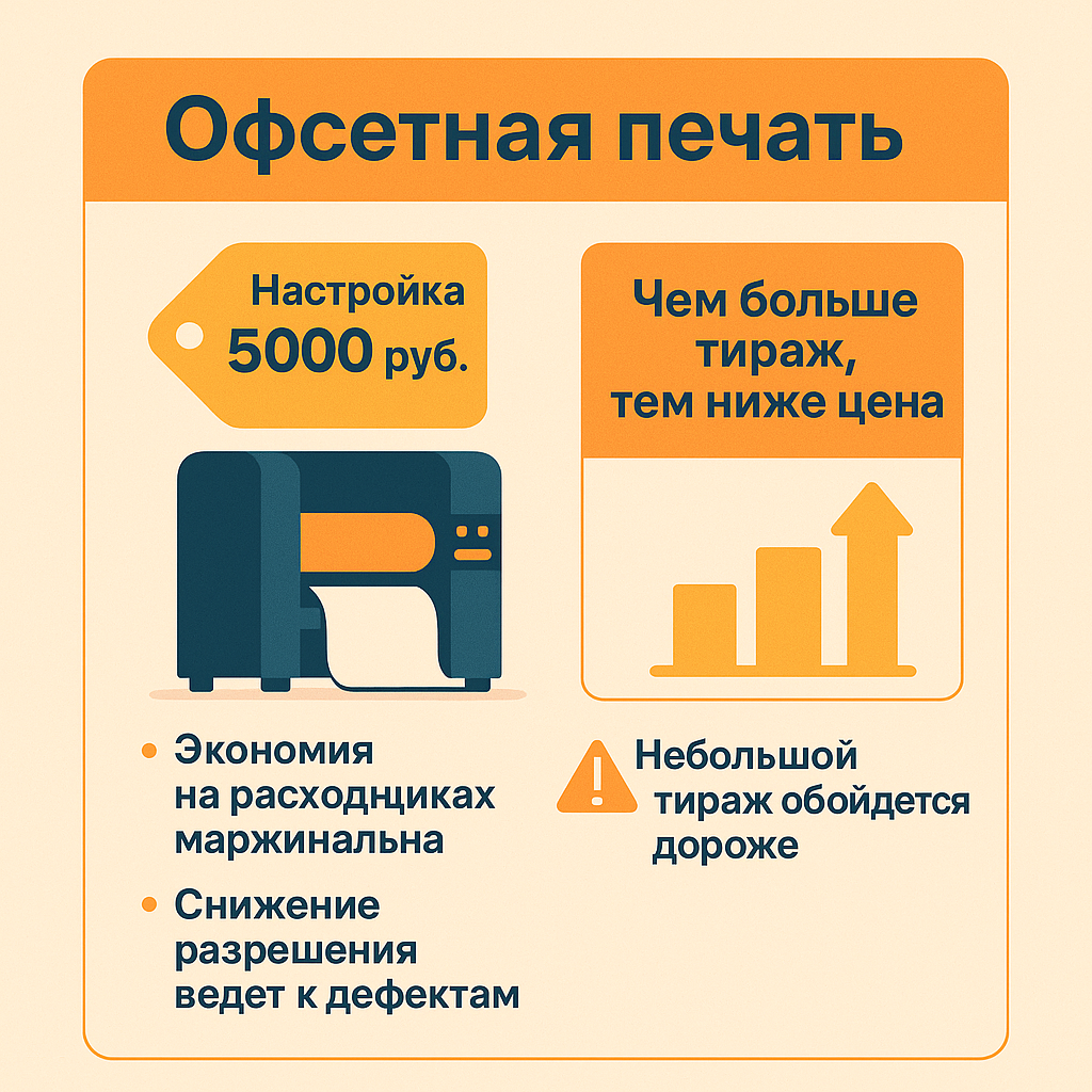 Формирование цены на офсетную печать