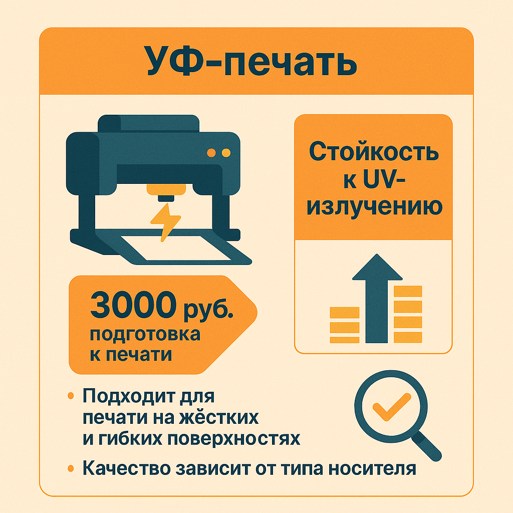 УФ печать для сложных поверхностей