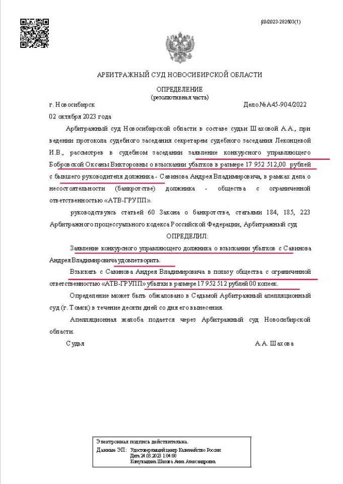 ООО АТВ-Групп Савинов А.В