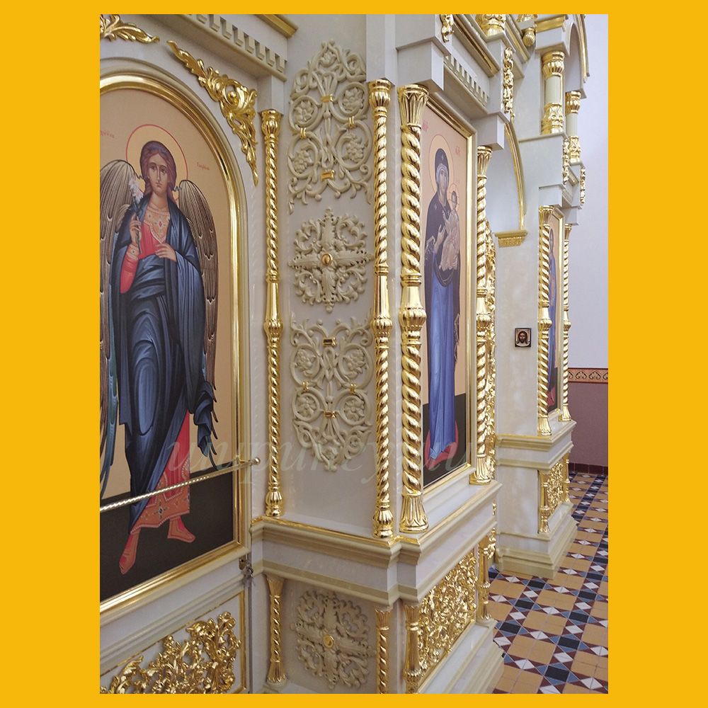 иконостас деревянный позолоченный иконостас церковный иконостас резной иконостас православный иконостас церковная утварь церковное искусство изготовление иконостаса купить иконостас для храма резной иконостас с позолотой производство церковных иконостасов