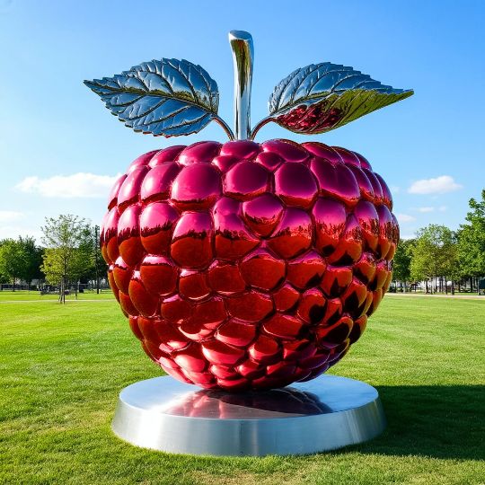 Изделие из нержавеющей стали, дизайнерская скульптура, для торгового центра, металлические скульптуры, изделия из полированной нержавеющей стали на заказ. Парковая фигура, городская скульптура, Полигональная.