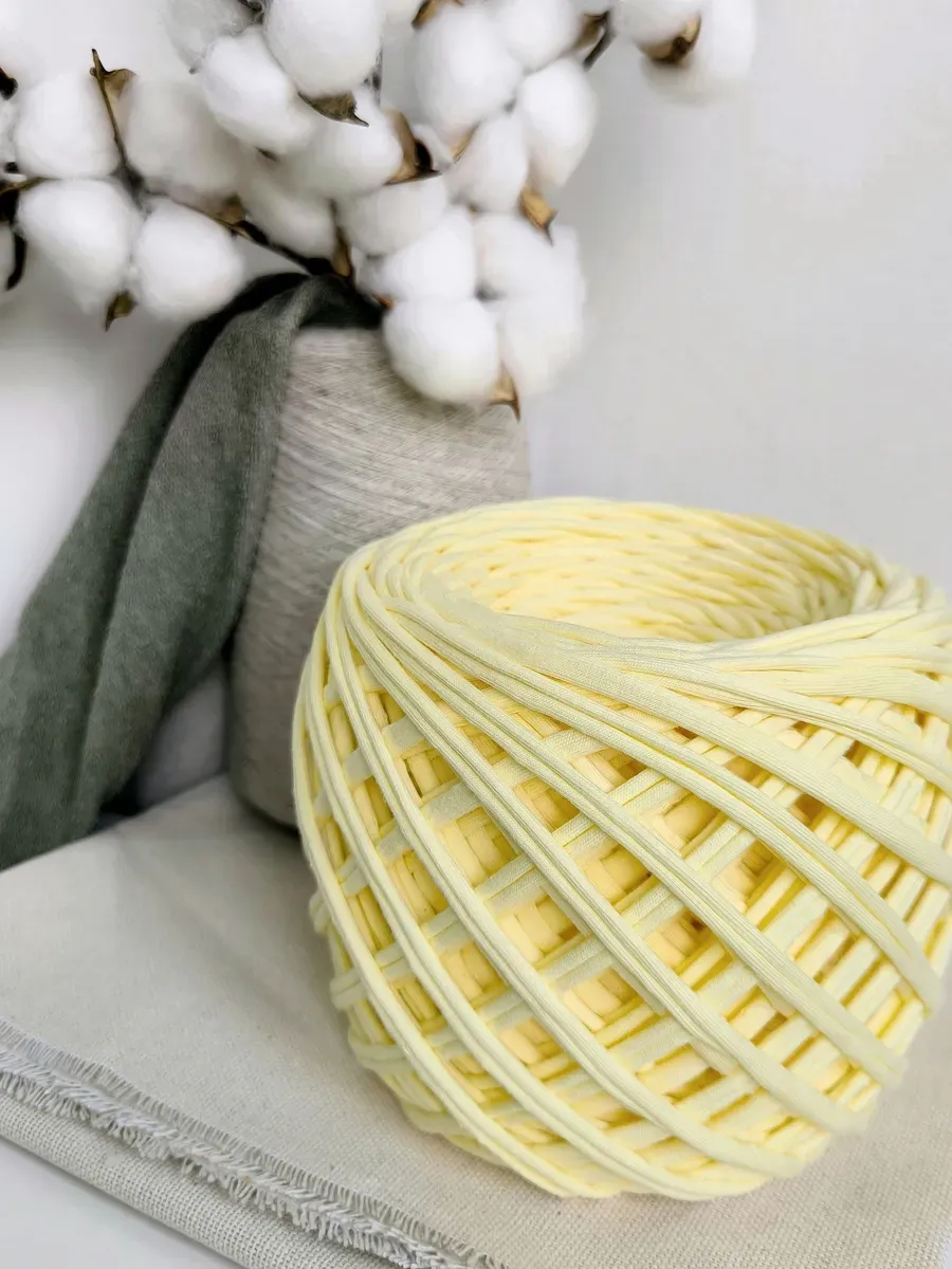 Пряжа из трикотажного полотна