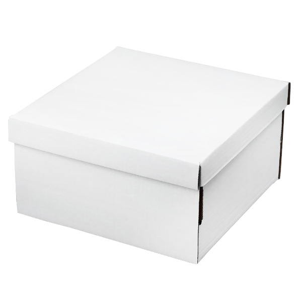 Коробка крышка дно белая