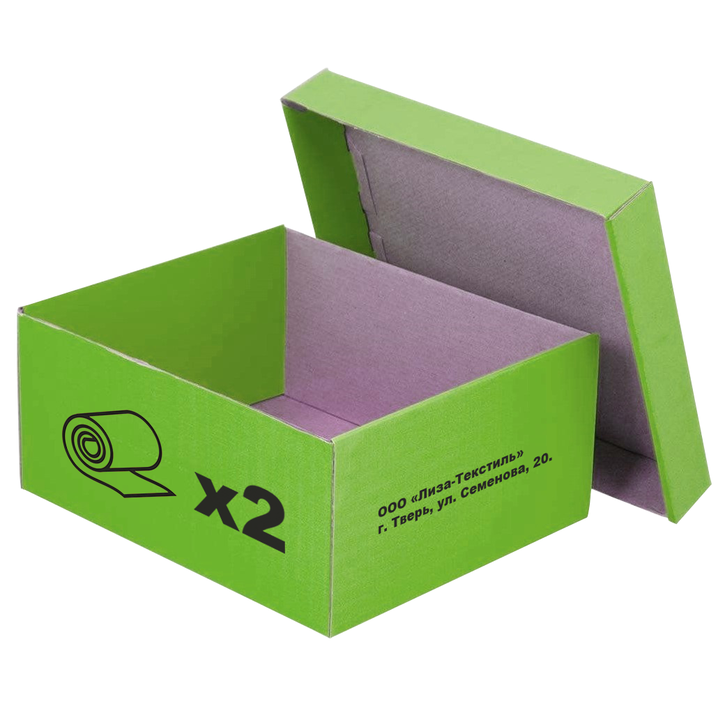 Коробка крышка-дно с окном