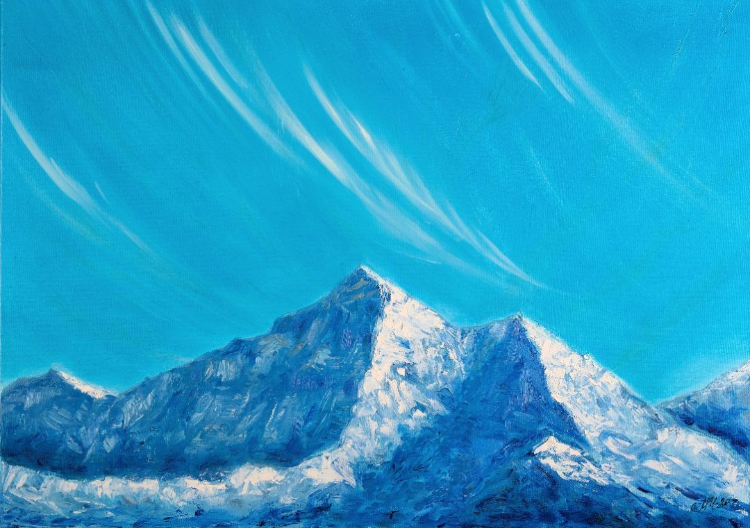 Симфония неба /холст, масло, 50х70см/2020