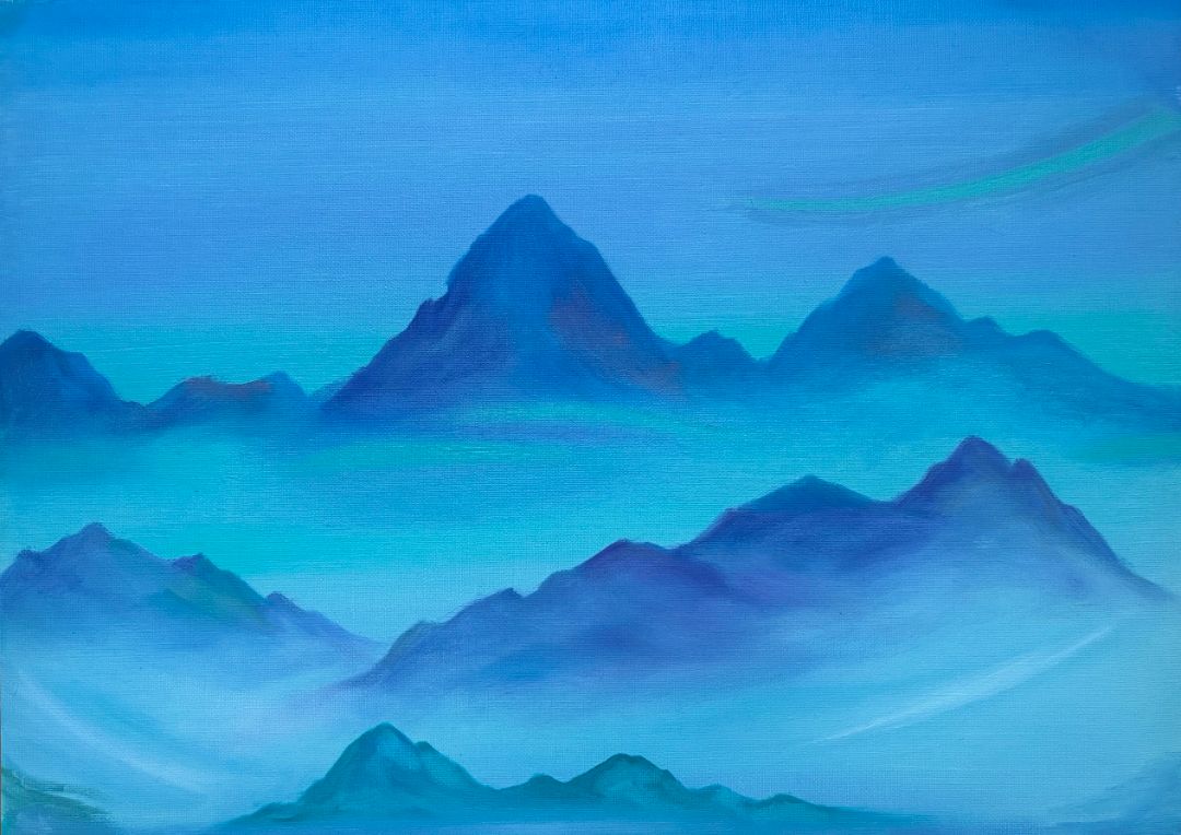 ПРЕДРАССВЕТНАЯ МГЛА/СПЕЦИАЛЬНАЯ БУМАГА, МАСЛО/39Х54/2025