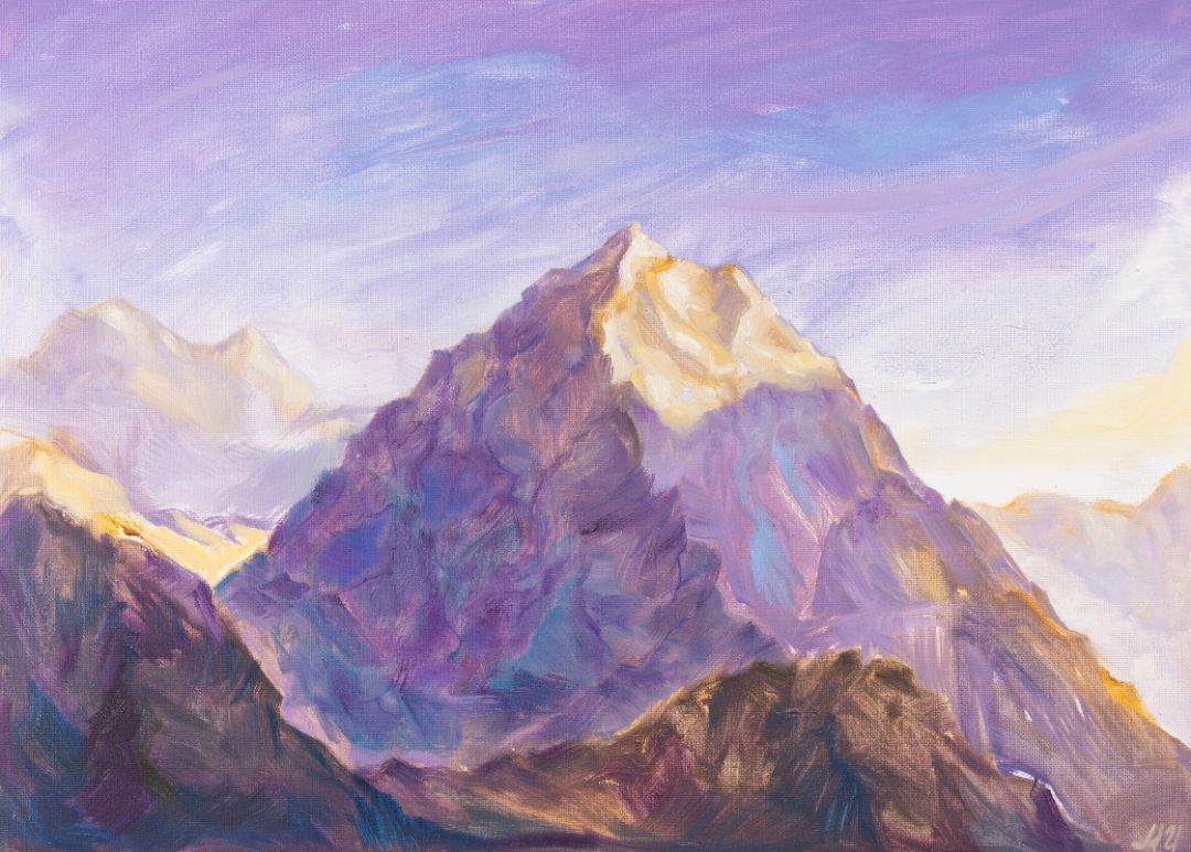 ЗОЛОТОЙ РАССВЕТ /специальная бумага, масло /39х54/2024