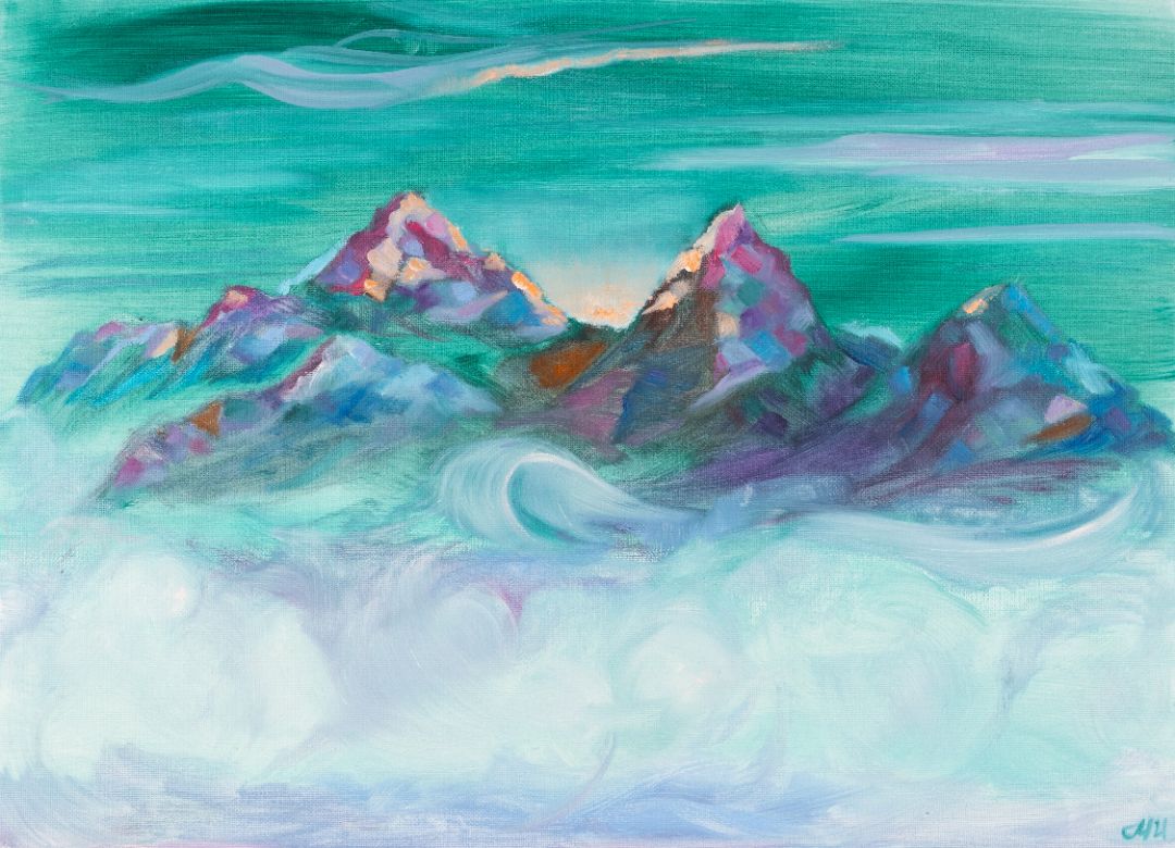 САМОЦВЕТЫ /специальная бумага, масло /39х54/2024