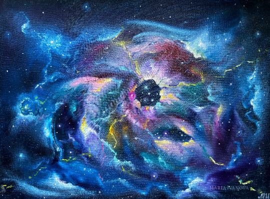 ПОЯС ОРИОНА. Серия "ДАЛЬНИЕ МИРЫ"/холст, масло/30х40/ 2024