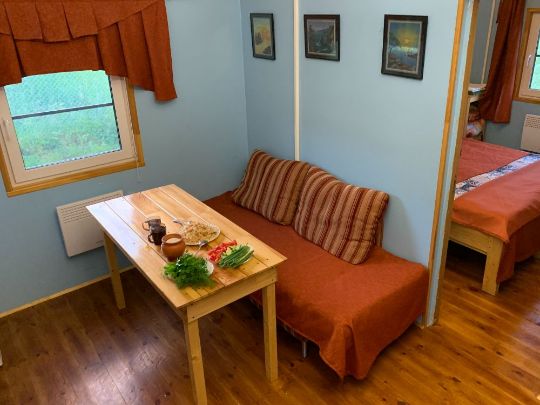 диван в коттедже с камином в аренду