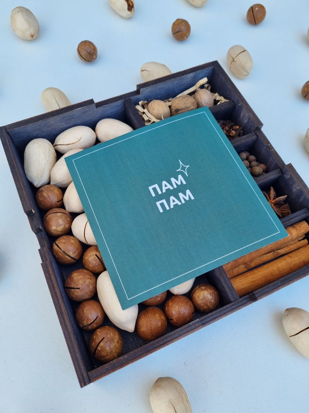 Фото набора для глинтвейна с орехами