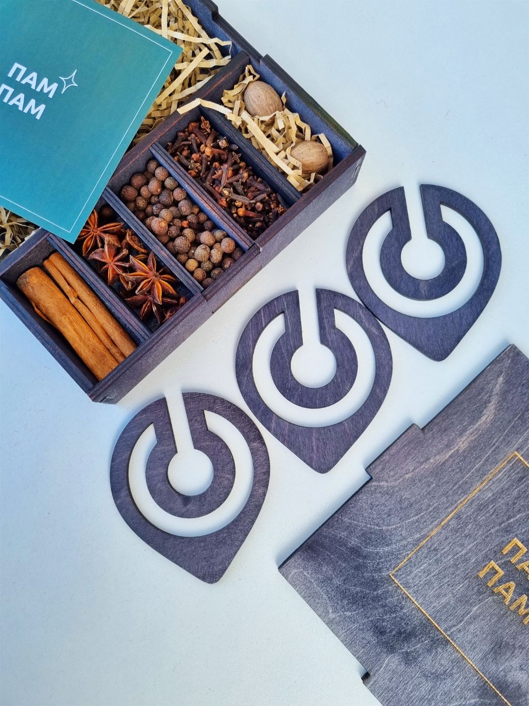 Фото набора для глинтвейна с костерами