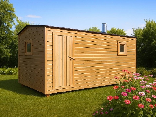 каркасная баня 5 метров