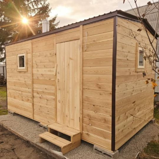 Каркасная баня 2,4×4 в Иркутске