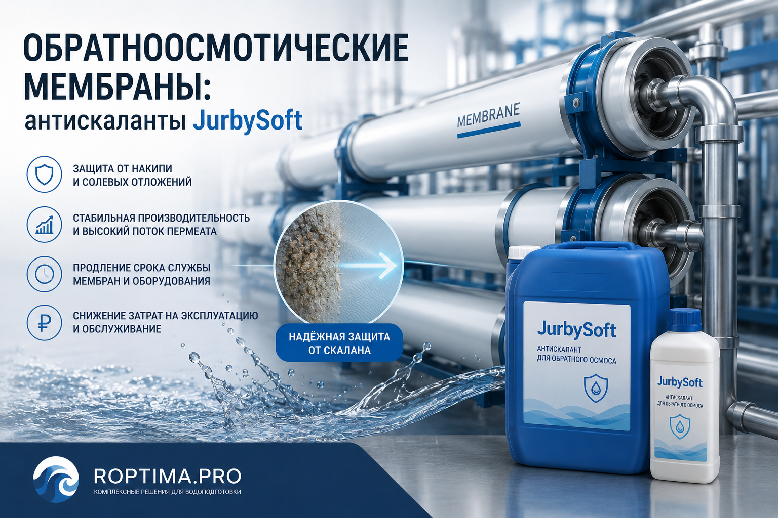 Защита от накипи: как реагенты JurbySoft продлевают срок службы оборудования